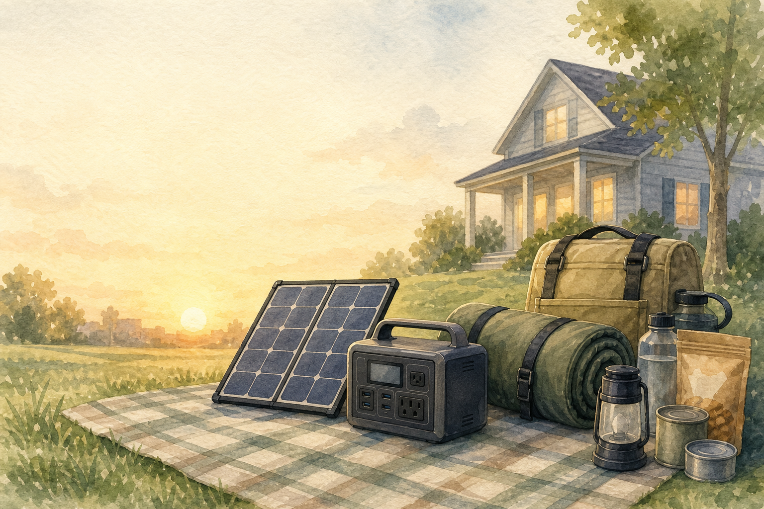 Budget Solar Panels for Home Outage Backup